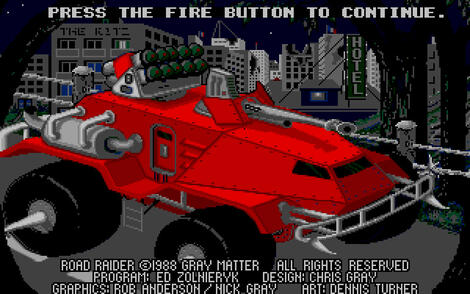 Atari ST:Steem:Road Raider (a.k.a. Motor Massacre):Gremlin Graphics Software Ltd.:1988: