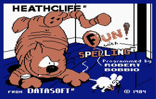 Atari XE/XL Atari800 Heathcliff Fun_with_spelling DataSoft 1984