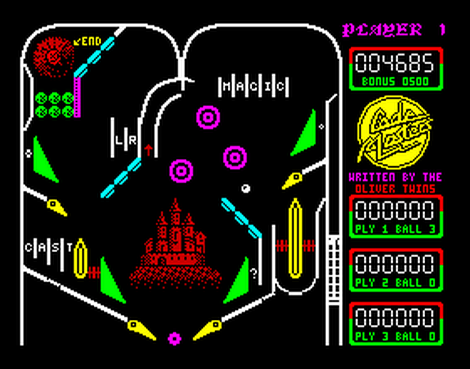 ZX Spectrum:Speccy:Pinball Advanced:1988