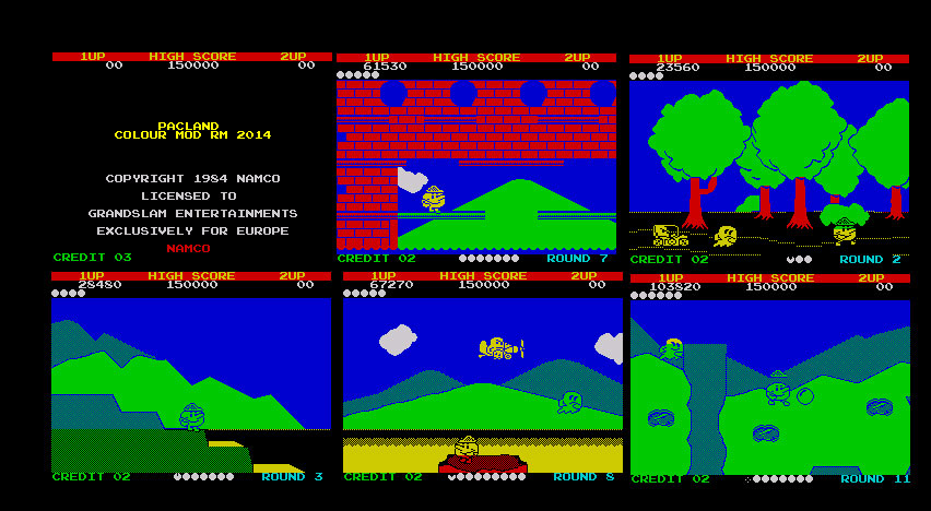 ZX Spectrum Speccy.pl 2014 PacLand Mod RafalM