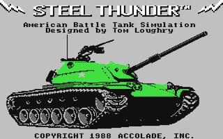 Commodore C64 Steel_Thunder Accolade,_Inc. Accolade,_Inc. 1988