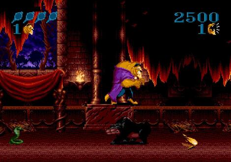 Sega Genesis:Megadrive:Gens:Disney's Beauty and the Beast: Roar of the Beast:Sun Corporation of America:Software Creations Ltd.:1993: