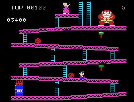 Colecovision ColEm:Donkey Kong:Coleco Industries, Inc.:Ikegami Tsushinki Co., Ltd., Nintendo Co., Ltd.:1982: