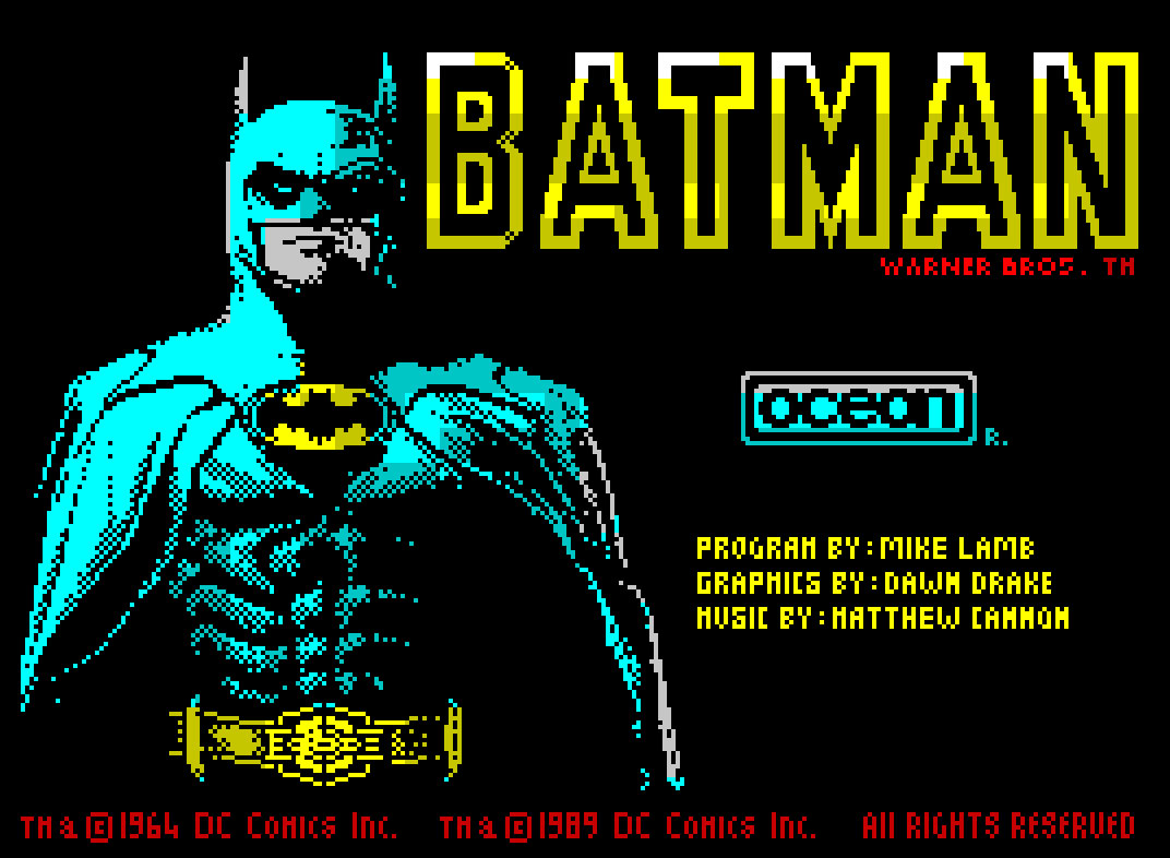 ZX Spectrum Speccy Batman_The_Movie Ocean_Software_Ltd. Ocean_Software_Ltd. 1989