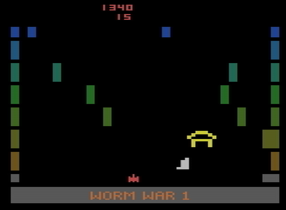 Atari 2600 VCS Stella Worm_War_I Fox_Video_Games,_Inc. Sirius_Software,_Inc. 1982
