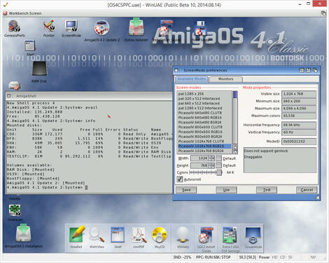 Amiga WinUAE:2.9.0:PPC:AmigaOS 4.1