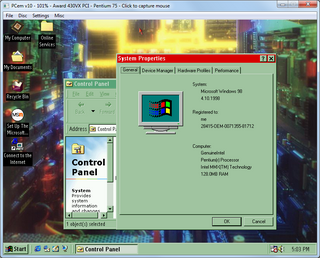Pcemu:GUI:Windows98