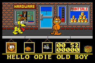 Amiga WinFellow Garfield Big Fat Hairy Deal Edge Softek 1988
