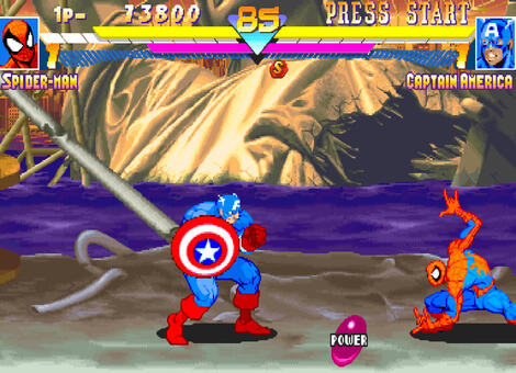 Arcade Final Burn Schuffle Marvel_Super_Heroes Capcom 1995 CPS2
