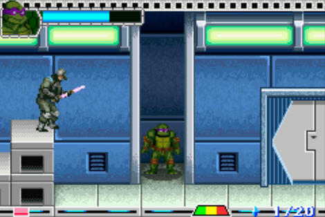 GBA GB CGB Nintendo GameBoy Advance VisualBoy_Advance M Teenage_Mutant_Ninja_Turtles Konami_of_America,_Inc. Konami_Computer_Entertainment_Studios,_Inc. 21.10.2003